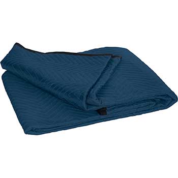 W.B. Mason Co. Moving Blankets, Standard, 72&quot; x 80&quot;, Blue, 6/BD