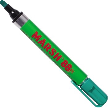 W.B. Mason Co. 88fx Metal Paint Markers, Green, 12/CS