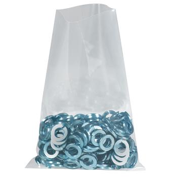 W.B. Mason Co. Flat 4 Mil Poly Bags, 6 in x 12 in, Clear, 1000/Case