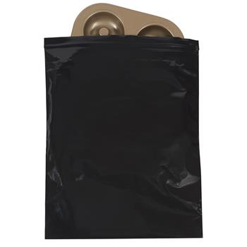W.B. Mason Co. Reclosable Poly Bags, 2 in x 3 in, 2 Mil, Black, 1000/Case