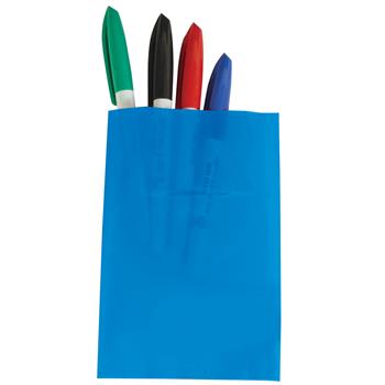 W.B. Mason Co. Flat Poly Bags, 4 in x 6 in, 2 Mil, Blue, 1000/Case