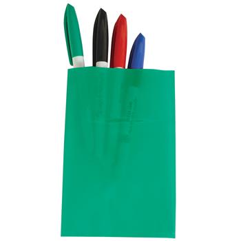 W.B. Mason Co. Flat Poly Bags, 4 in x 6 in, 2 Mil, Green, 1000/Case