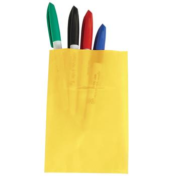W.B. Mason Co. Flat Poly Bags, 4 in x 6 in, 2 Mil, Yellow, 1000/Case