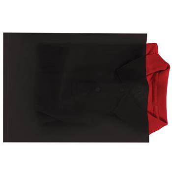 W.B. Mason Co. Flat Poly Bags, 12 in x 15 in, 2 Mil, Black, 1000/Case