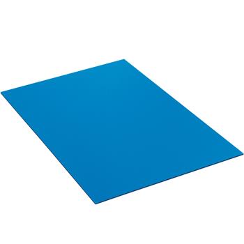 W.B. Mason Co. Plastic Corrugated Sheets, 24&quot; x 18&quot;, Blue, 10/Bundle