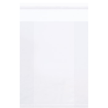 W.B. Mason Co. Gusseted Resealable Poly Bags, 9 in x 4 in x 12 in, 2 Mil, Clear, 1000/Case