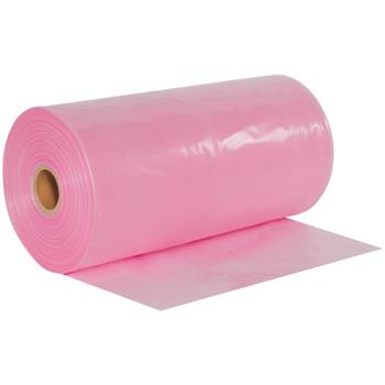 W.B. Mason Co. Anti-Static Poly Tubing, 24 in x 1075 ft, 4 Mil, Pink, 1/Roll