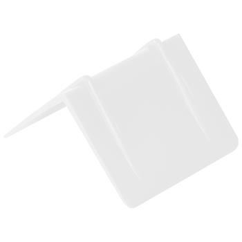 W.B. Mason Co. Plastic Strap Guards, 2-1/2 in x 2 in, White, 1,000/Case