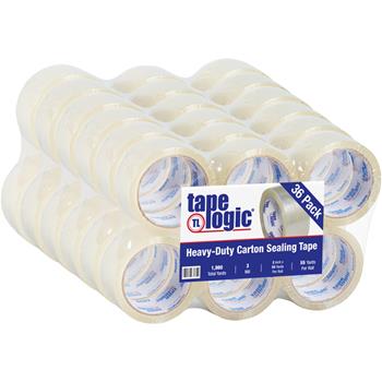 Tape Logic 1000 Hot Melt Tape, 3.0 Mil, 2&quot; x 55 yds., Clear, 36/CS