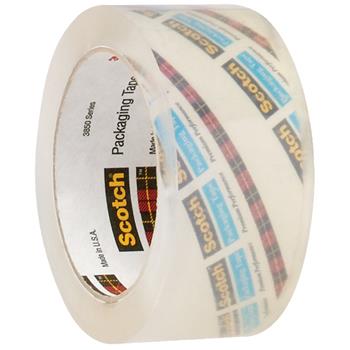 3M 3850 Crystal Clear Tape, 3.1 Mil, 2&quot; x 55 yds, Clear, 12/CS