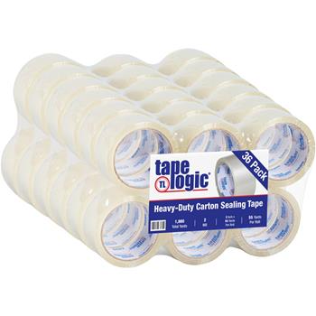 Tape Logic #400 Industrial Acrylic Carton Sealing Tape Tape, 2&quot; x 55 yds., 2 Mil, Clear, 6 Rolls/Case