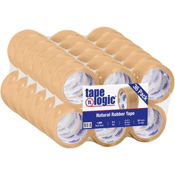 Tape Logic Natural Rubber Tape, 2.1 Mil, 2&quot; x 55 yds., Clear, 36/CS