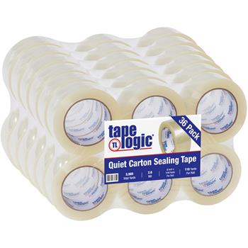 Tape Logic 126 Quiet Tape, 2.6 Mil, 2&quot; x 110 yds., Clear, 36/CS