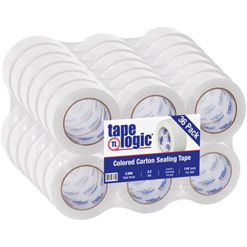 Tape Logic&#174; Carton Sealing Tape, 2.2 Mil, 2&quot; x 110 yds., White, 36/CS