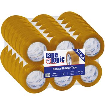 Tape Logic Natural Rubber Tape, 1.9 Mil, 2&quot; x 110 yds., Clear, 36/CS