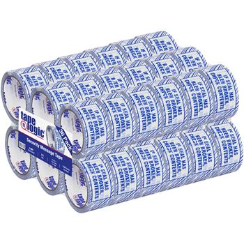 Tape Logic Security Tape, &quot;If Seal Has Been...&quot;, 2.5 Mil, 2&quot; x 110 yds, Blue/White, 36/CS