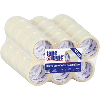Tape Logic #350 Industrial Acrylic Carton Sealing Tape Tape, 3&quot; x 55 yds., 3.5 Mil, Clear, 24 Rolls/Case