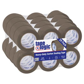 Tape Logic Acrylic Carton Sealing Tape, 3&quot; x 110 yds., 2 Mil, Tan, 24 Rolls/Case