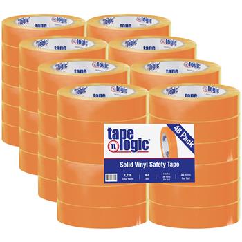 Tape Logic Solid Vinyl Safety Tape, 6.0 Mil, 1&quot; x 36 yds, Orange, 48/Case