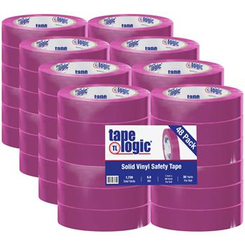 Tape Logic Solid Vinyl Safety Tape, 6.0 Mil, 1&quot; x 36 yds, Purple, 48/Case