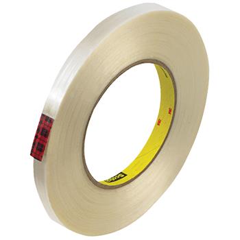 3M 890MSR Strapping Tape, 8.0 Mil, 1/2&quot; x 60 yds, Clear, 12/CS