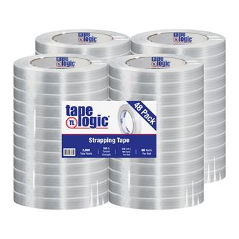 Tape Logic 1400 Strapping Tape, 3/4&quot; x 60 yds., Clear, 48 Rolls/Case