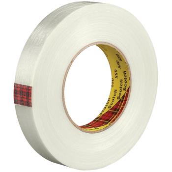 3M 880 Strapping Tape, 7.7 Mil, 3/4&quot; x 60 yds, Clear, 6/CS