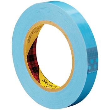 3M 8896 Strapping Tape, 4.6 Mil, 3/4&quot; x 60 yds, Blue, 12/CS