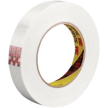 3M 8915 Strapping Tape, 6.0 Mil, 3/4&quot; x 60 yds, Clear, 12/CS