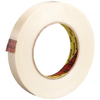 3M 898 Strapping Tape, 6.6 Mil, 3/4&quot; x 60 yds, Clear, 6/CS