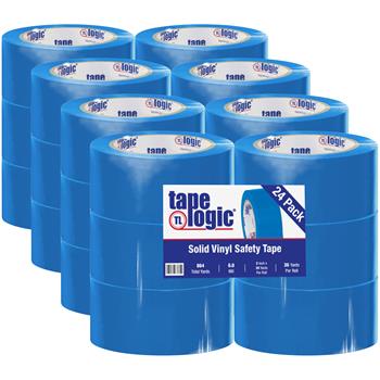 Tape Logic Solid Vinyl Safety Tape, 6.0 Mil, 2&quot; x 36 yds, Blue, 24/Case
