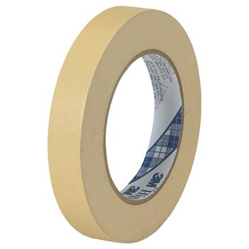 3M 2307 Masking Tape, 5.2 Mil, 3/4&quot; x 60 yds, Natural, 12/CS