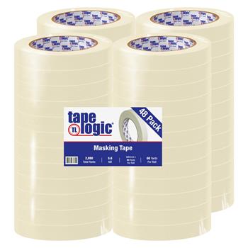 Tape Logic 2400 Masking Tape, 3/4&quot; x 60 yds., 5.6 Mil, Natural, 48 Rolls/Case