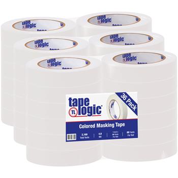 Tape Logic&#174; Masking Tape, 4.9 Mil, 1&quot; x 60 yds., White, 36/CS