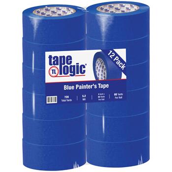 Tape Logic 3000 Painter&#39;s Tape, 5.2 Mil, 2&quot; x 60 yds., Blue, 12/CS