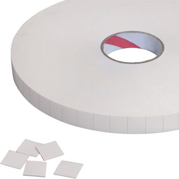 Tape Logic Removable Double Sided Foam Squares, 1/16&quot;, 3/4 x 3/4&quot;, White, 864/CS