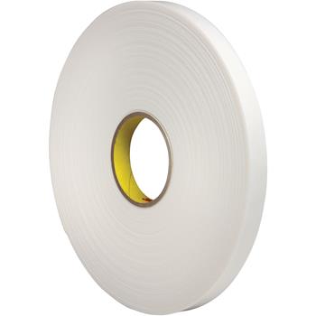 3M 4466 Double Sided Foam Tape, 1/2&quot; x 36 yds., 1/16&quot;, White, 18/CS