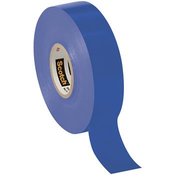 3M 35 Colored Electrical Tape, 7 Mil, 3/4&quot; x 66&#39;, Blue, 10/CS