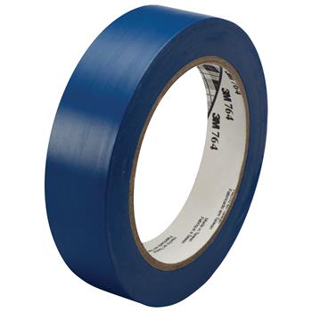 3M 764 Vinyl Tape, 5.0 Mil, 1&quot; x 36 yds, Blue, 36/CS