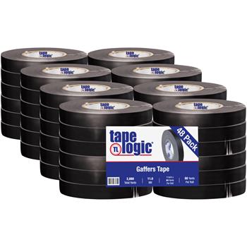 Tape Logic Gaffers Tape, 11.0 Mil, 1&quot; x 60 yds., Black, 48/CS