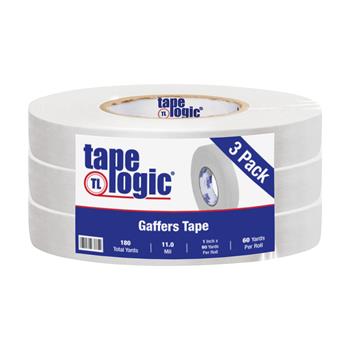 Tape Logic Gaffers Tape, 11.0 Mil, 1&quot; x 60 yds., White, 3/CS