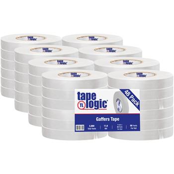 Tape Logic Gaffers Tape, 11.0 Mil, 1&quot; x 60 yds., White, 48/CS