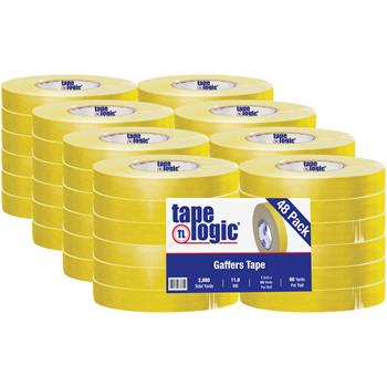 Tape Logic Gaffers Tape, 11.0 Mil, 1&quot; x 60 yds., Yellow, 48/CS