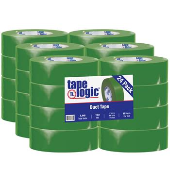 Tape Logic Duct Tape, 2&quot; x 60 yds., 10 Mil, Green, 24 Rolls/Case