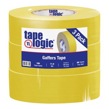 Tape Logic Gaffers Tape, 11.0 Mil, 2&quot; x 60 yds., Yellow, 3/CS