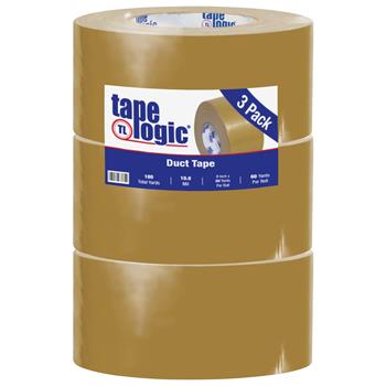Tape Logic Duct Tape, 3&quot; x 60 yds., 10 Mil, Beige, 3 Rolls/Case