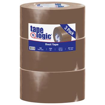Tape Logic Duct Tape, 3&quot; x 60 yds., 10 Mil, Brown, 3 Rolls/Case