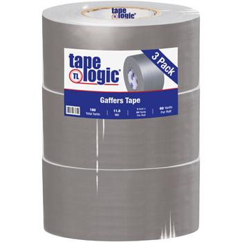 Tape Logic Gaffers Tape, 11.0 Mil, 3&quot; x 60 yds., Gray, 3/CS