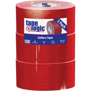 Tape Logic Gaffers Tape, 11.0 Mil, 3&quot; x 60 yds., Red, 3/CS