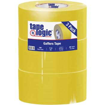 Tape Logic Gaffers Tape, 11.0 Mil, 3&quot; x 60 yds., Yellow, 3/CS